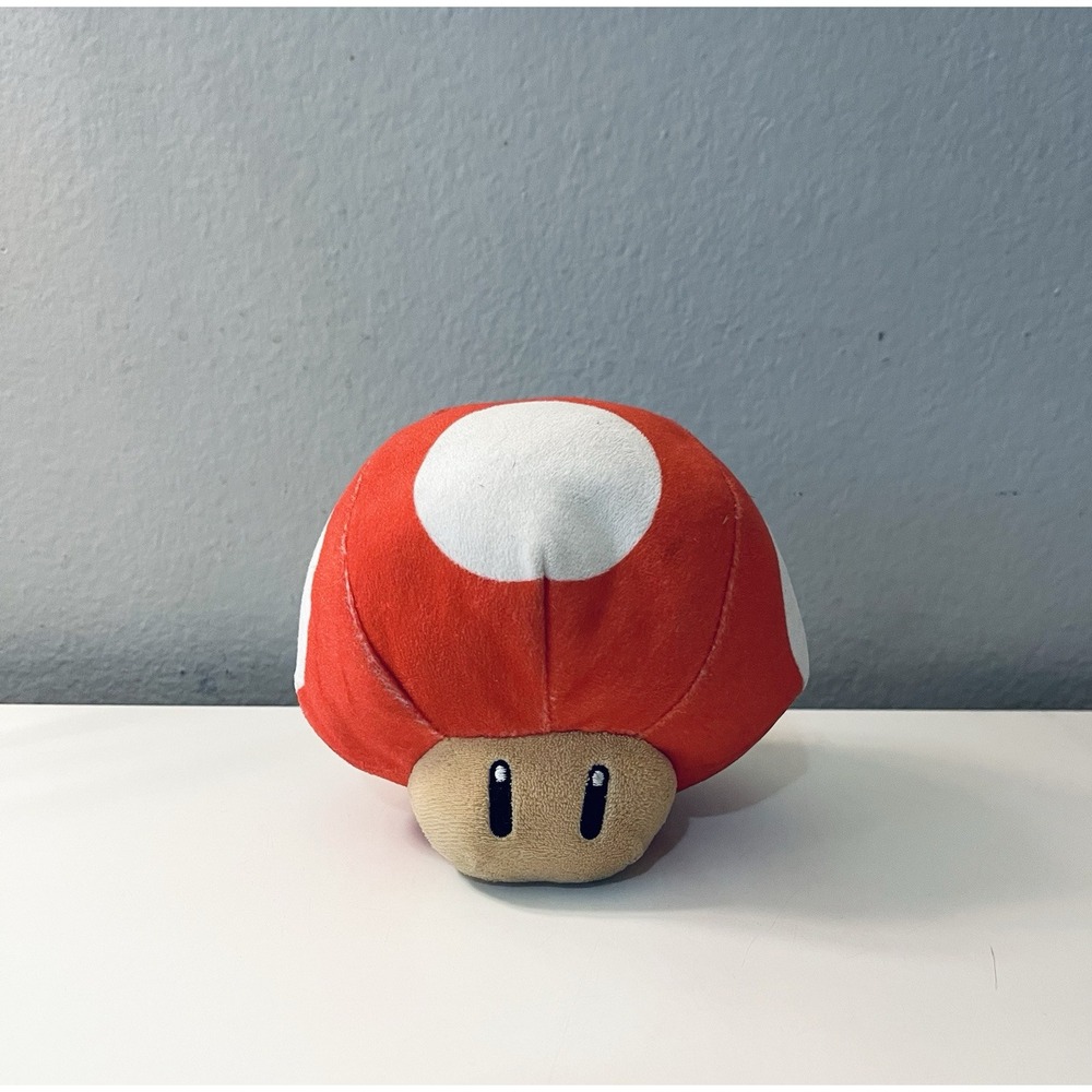 Super Mario Bros. 7" Red Mushroom Plush Character Nintendo